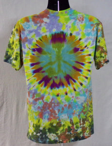 REGGAE PLANET CUSTOM TIE DYE T-SHIRT (BIG MOUNTAIN MERCHANDISE)  SIZE M