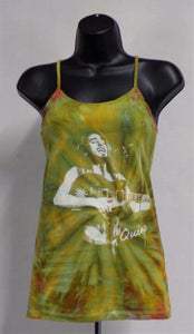 CUSTOM QUINO TIE DYE THIN STRAP TANK TOP (SIZE: MEDIUM) (BIG MOUNTAIN MERCHANDISE)