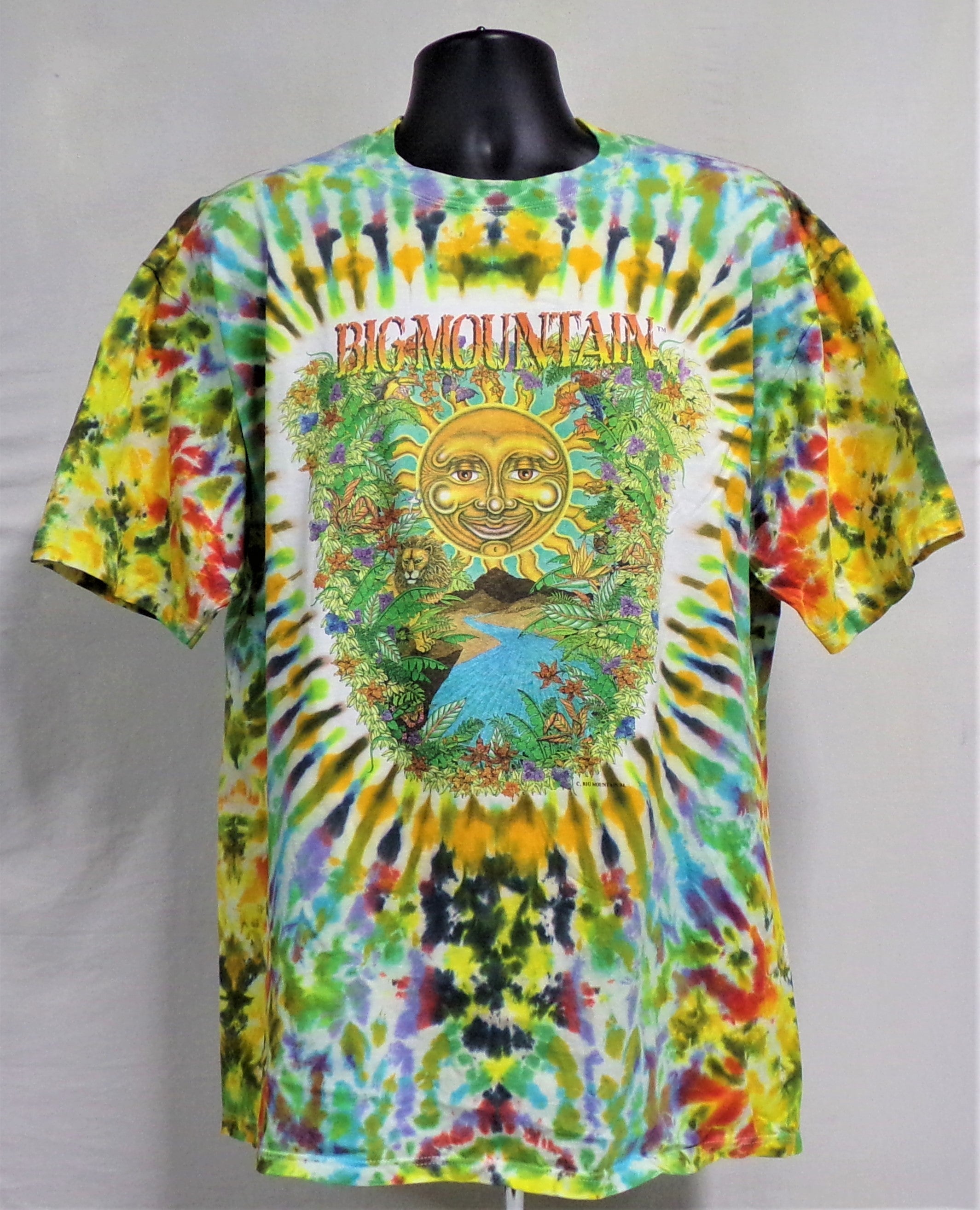 BIG MOUNTAIN CUSTOM TIE DYE T-SHIRT (SIZE: X LARGE)  (BIG MOUNTAIN MERCHANDISE)