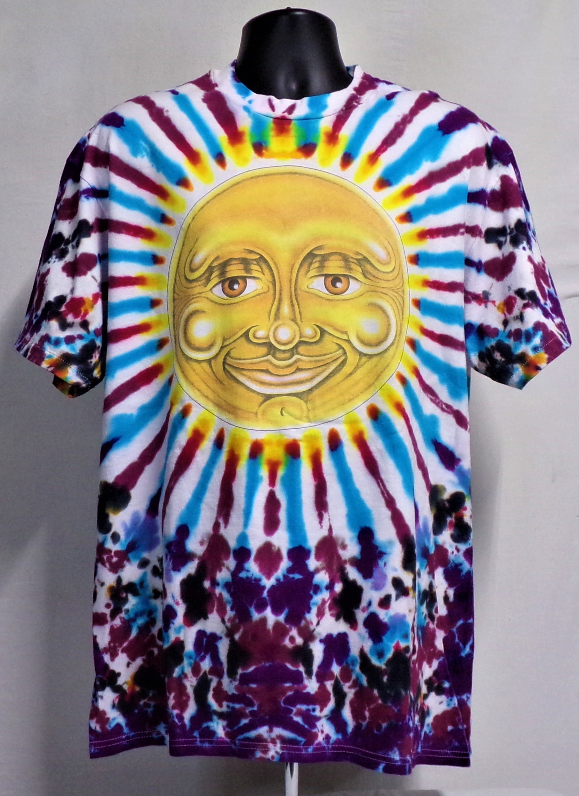 CUSTOM SUN TIE DYE T-SHIRT (SIZE: XL)  (BIG MOUNTAIN MERCHANDISE)