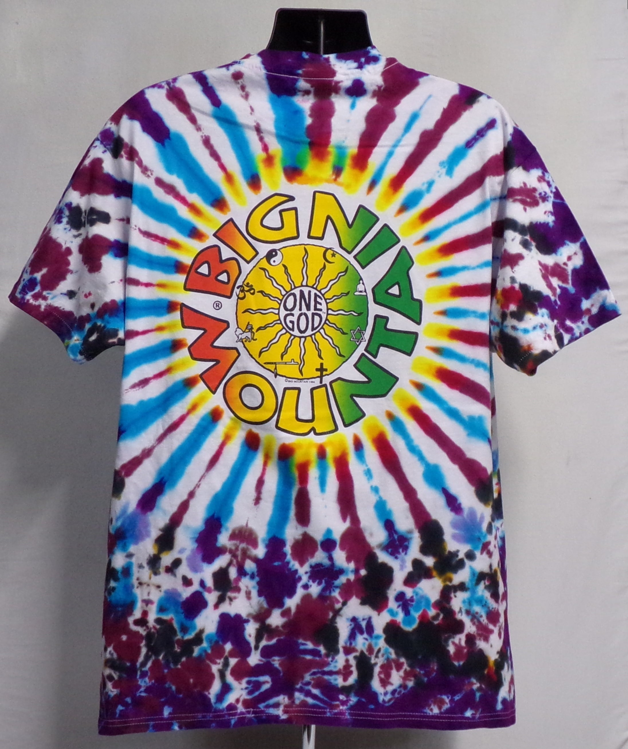 CUSTOM SUN TIE DYE T-SHIRT (SIZE: XL)  (BIG MOUNTAIN MERCHANDISE)