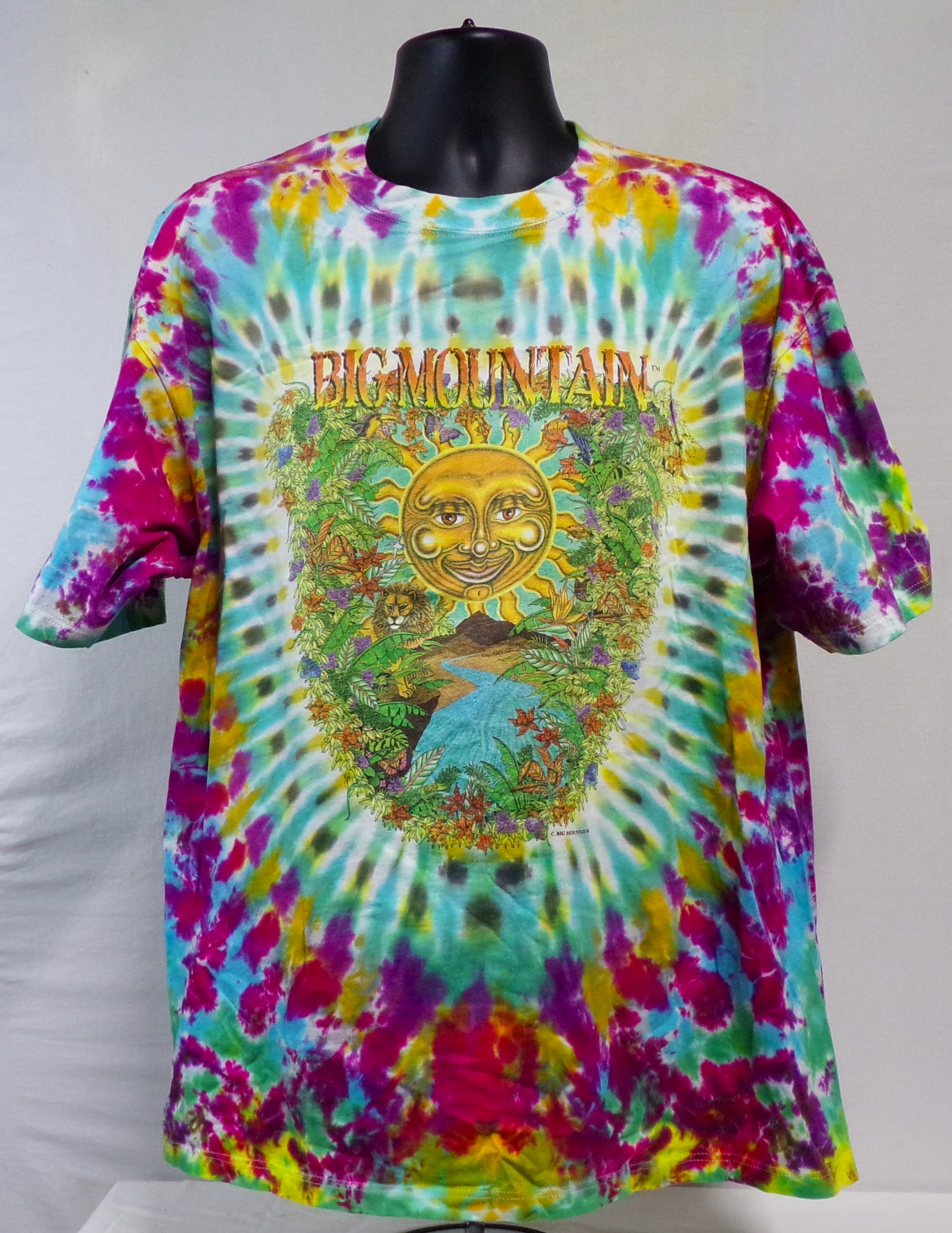 BIG MOUNTAIN CUSTOM TIE DYE T-SHIRT (SIZE: X LARGE) (BIG MOUNTAIN MERCHANDISE)