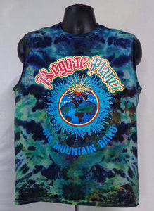 REGGAE PLANET CUSTOM TIE DYE MENS TANK (SIZE: MEDIUM) (BIG MOUNTAIN MERCHANDISE)