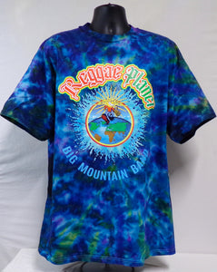 REGGAE PLANET CUSTOM TIE DYE T-SHIRT  (SIZE: XXL) (BIG MOUNTAIN MERCHANDISE)