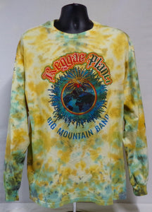 BIG MOUNTAIN BAND - REGGAE PLANET CUSTOM TIE DYE LONG SLEEVE T-SHIRT  (SIZE: XL MENS CREW NECK) ) (BIG MOUNTAIN MERCHANDISE)