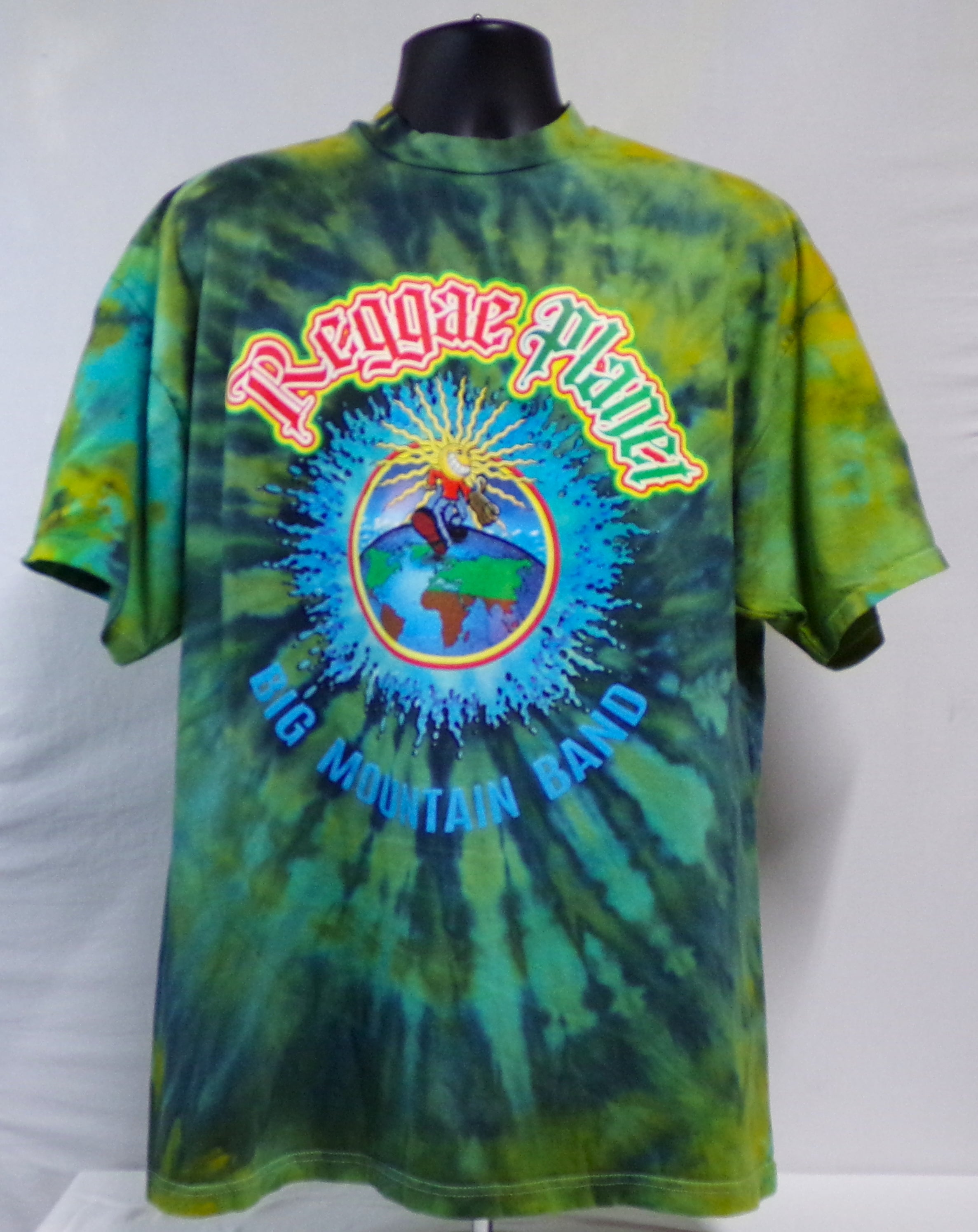 BIG MOUNTAIN BAND  -  REGGAE PLANET CUSTOM TIE DYE (SIZE: XXLARGE) (BIG MOUNTAIN MERCHANDISE)