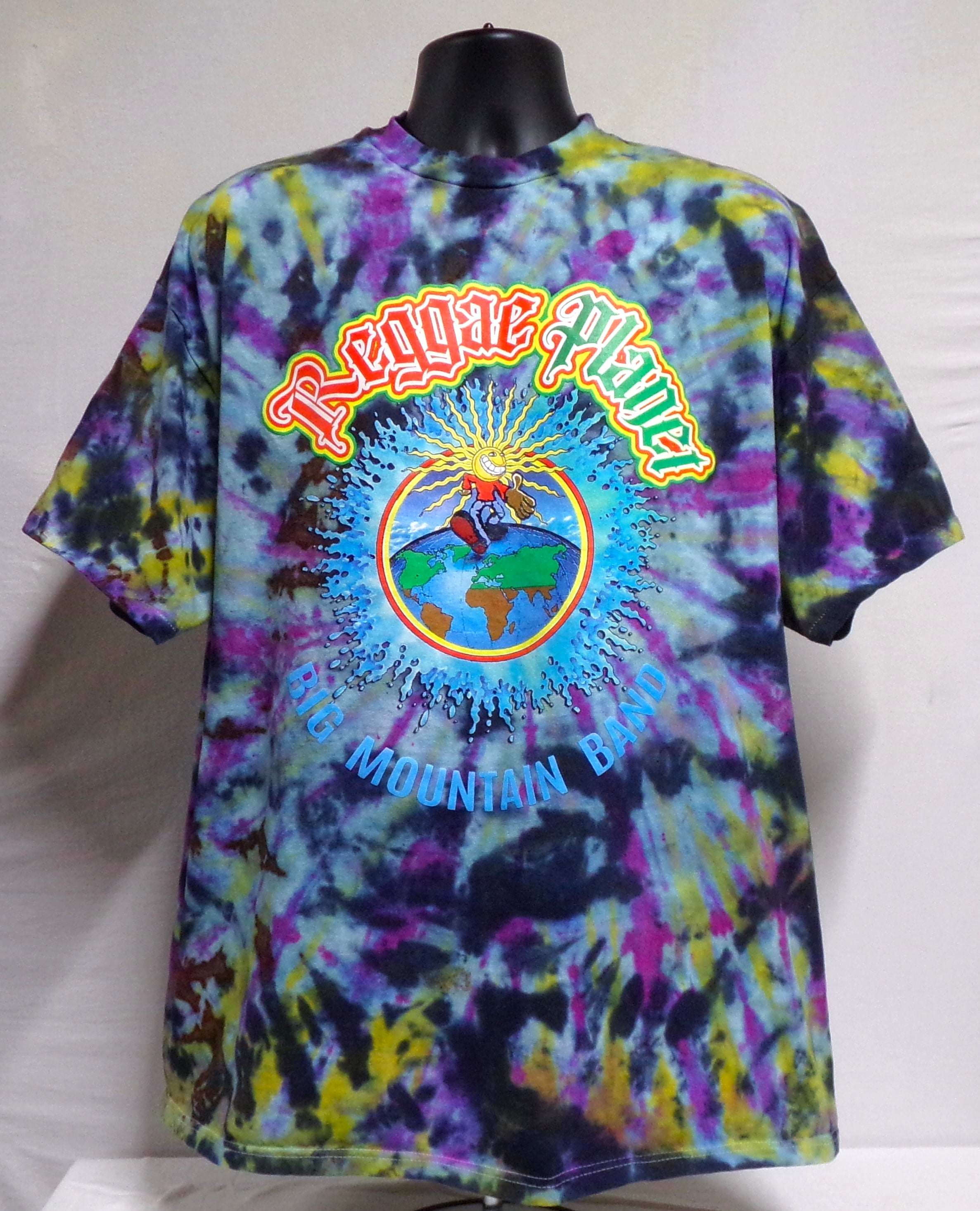 BIG MOUNTAIN BAND -  REGGAE PLANET CUSTOM TIE DYE (XXLARGE) (BIG MOUNTAIN MERCHANDISE)