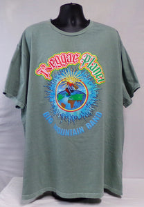 REGGAE PLANET T-SHIRT  ( SIZE: XXXL ) (BIG MOUNTAIN MERCHANDISE)  100% COTTON