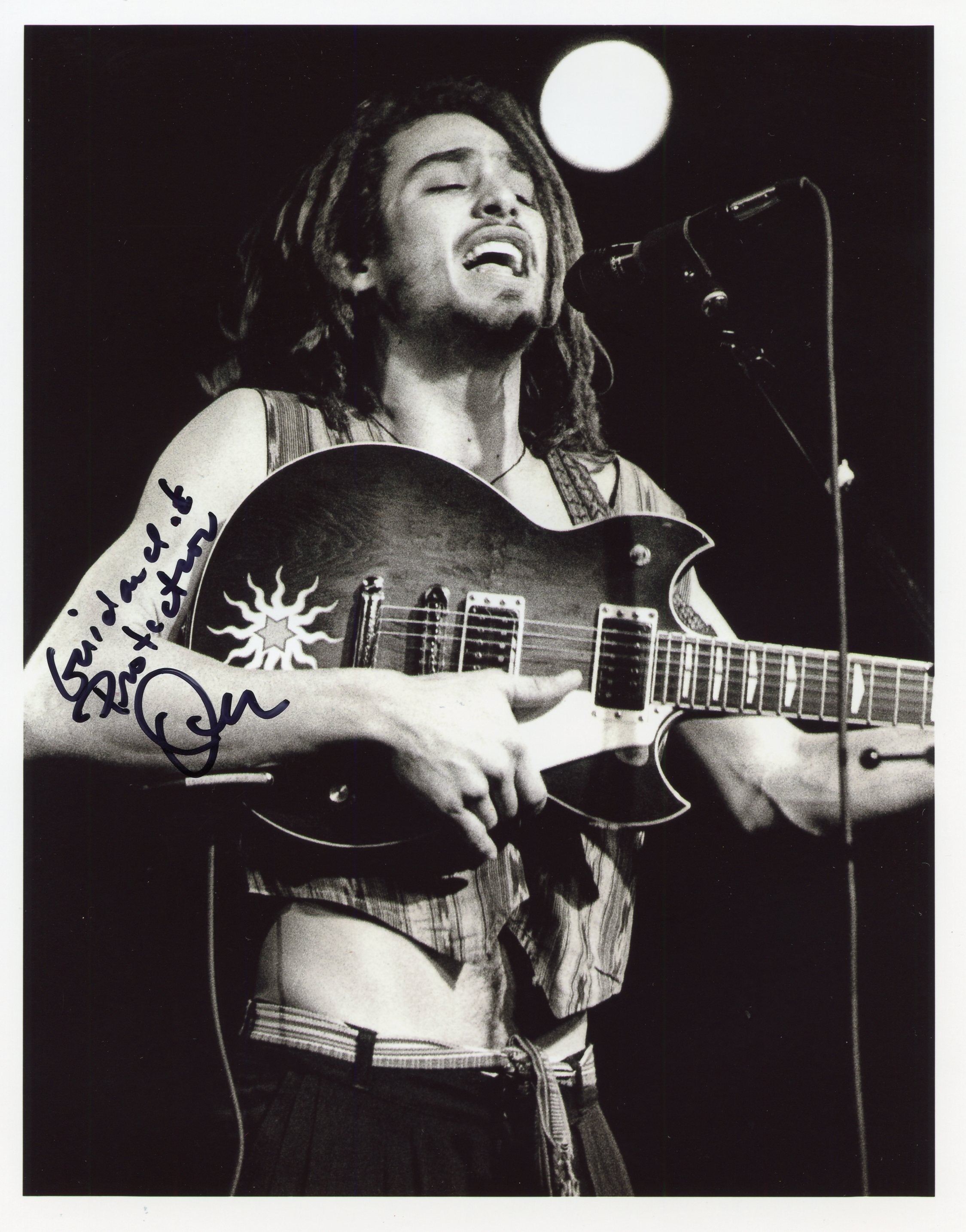 QUINO of the Reggae band BIG MOUNTAIN -  AUTOGRAPHED ORIGINAL 8" X 10" PHOTO (COLLECTORS COPY/ LIMITED EDITION)