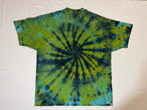 REGGAE PLANET CUSTOM TIE DYE T-SHIRT (SIZE: XXLARGE) (BIG MOUNTAIN MERCHANDISE)