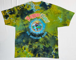 REGGAE PLANET CUSTOM TIE DYE T-SHIRT (SIZE: 2XL) (BIG MOUNTAIN MERCHANDISE)