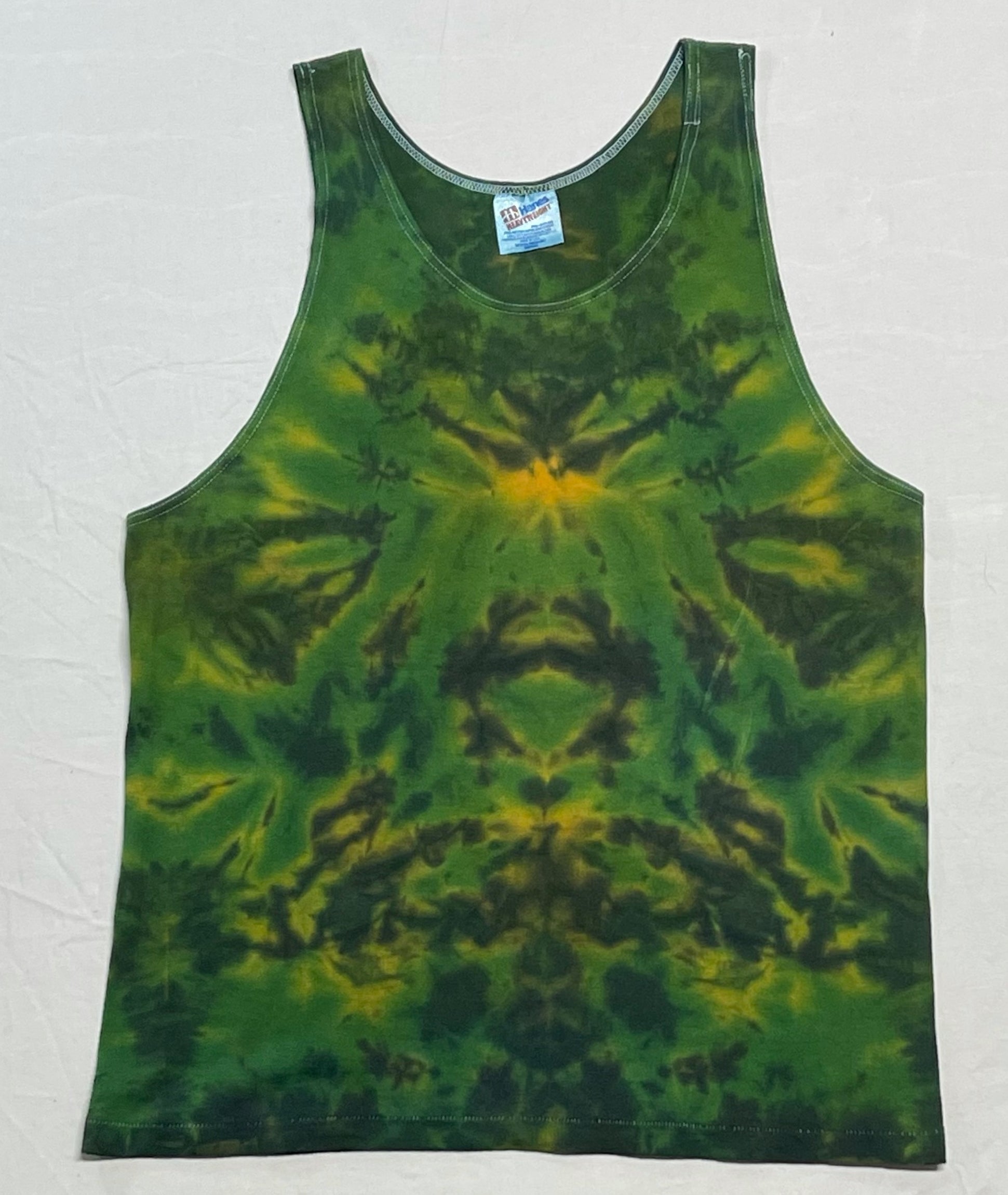 REGGAE PLANET CUSTOM TIE DYE MENS TANK (BIG MOUNTAIN MERCHANDISE)