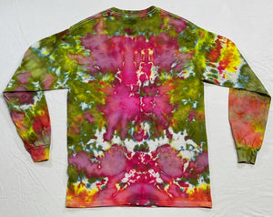 REGGAE PLANET LONG SLEEVE TIE DYE SHIRT (SIZE: M) (BIG MOUNTAIN BAND MERCHANDISE)