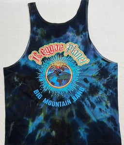 REGGAE PLANET CUSTOM TIE DYE MENS TANK (SIZE: XLARGE) (BIG MOUNTAIN MERCHANDISE)