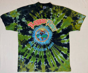 BIG MOUNTAIN BAND -  REGGAE PLANET CUSTOM TIE DYE T-SHIRT (OFFICIAL BIG MOUNTAIN MERCHANDISE) (100% COTTON)   XXL